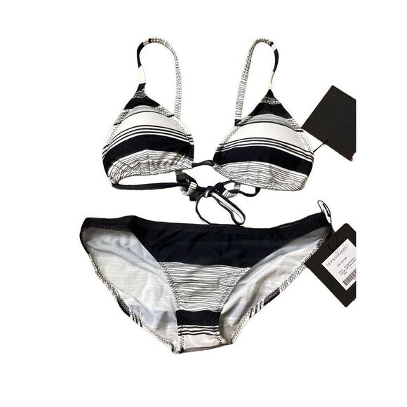 New. Norma Kamali striped bikini. Retails $240. Small - Picture 7 of 10